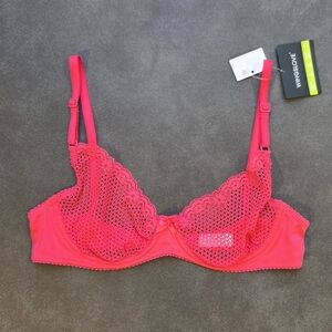 NWT Wingslove Unlined Half Cup Demi Bra 34C